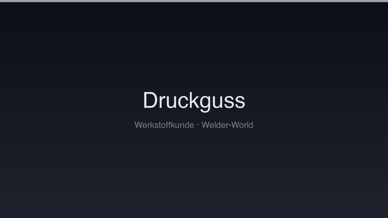 Druckguss-Formenstähle
