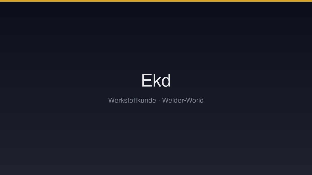 Das Eisen-Kohlenstoff-Diagramm (EKD)