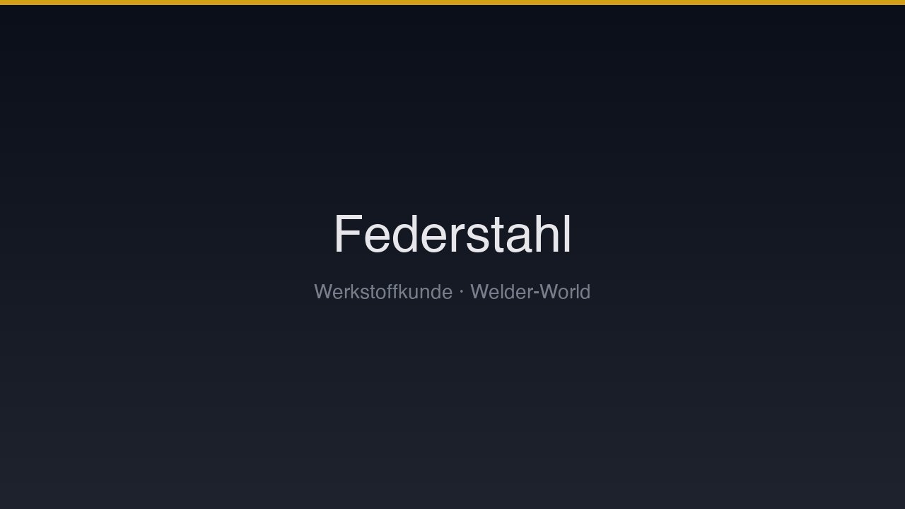 Feder- & Wälzlagerstähle