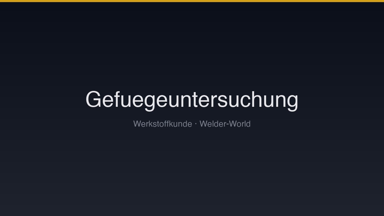 Gefügeuntersuchung & Härteverlauf