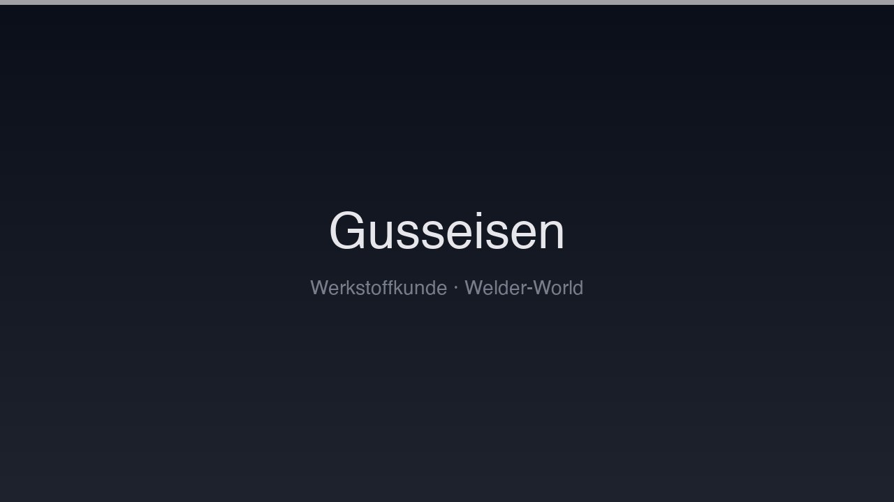 Gusseisen-Werkstoffe