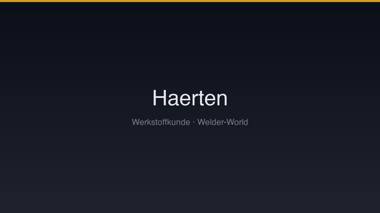 Härten & Vergüten