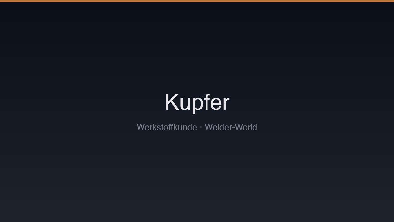 Kupfer & Kupferlegierungen