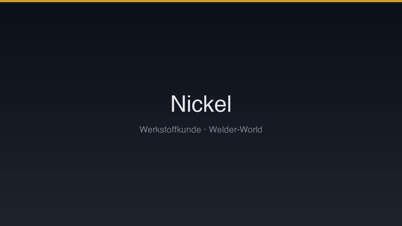 Nickel & Nickelbasislegierungen