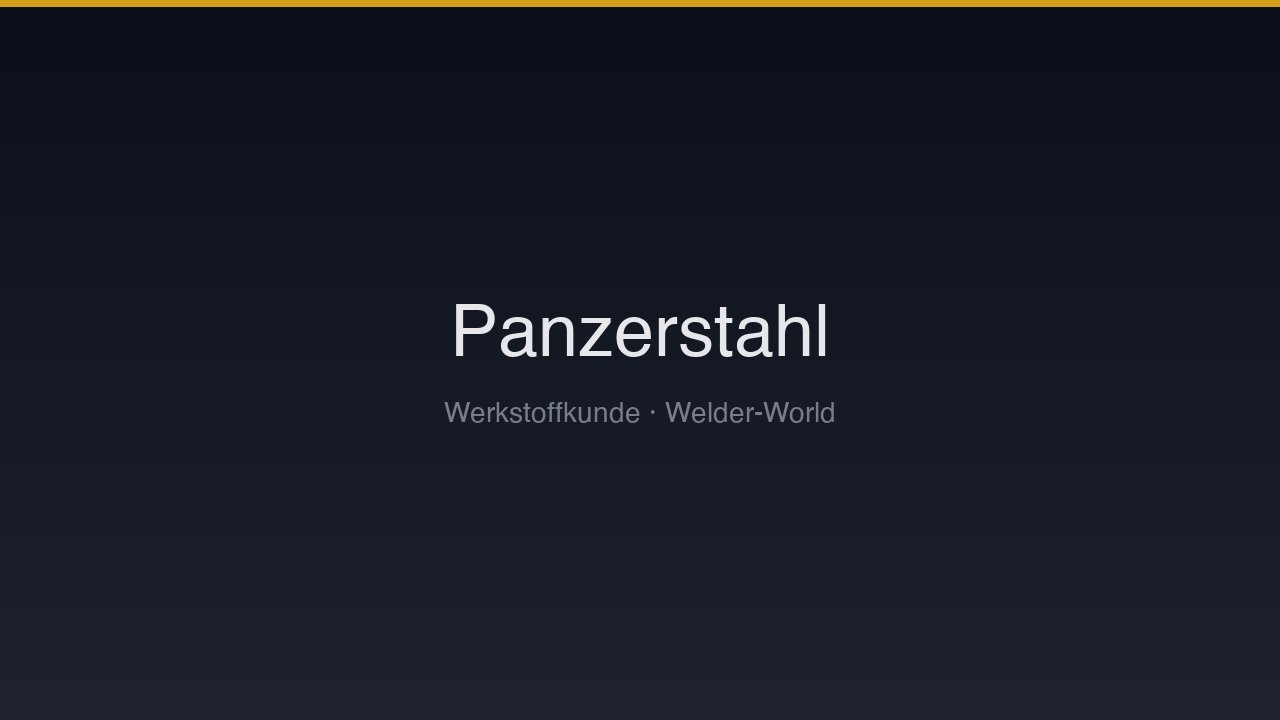 Verschleißfeste & Panzerstähle
