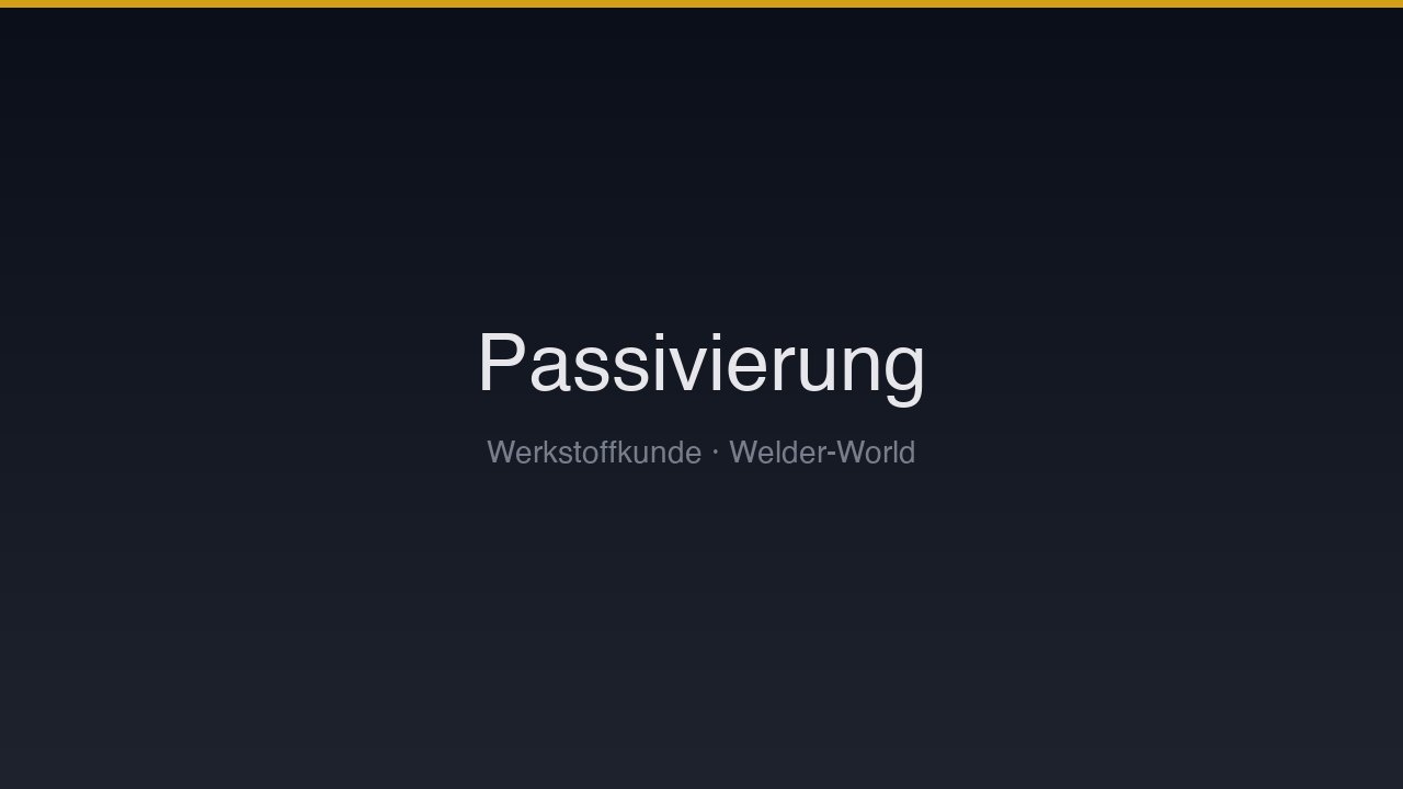 Passivierung & PREN