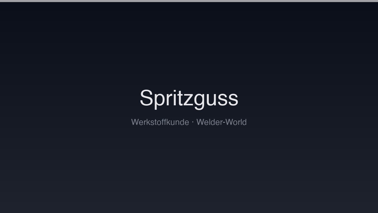 Spritzguss-Formenstähle