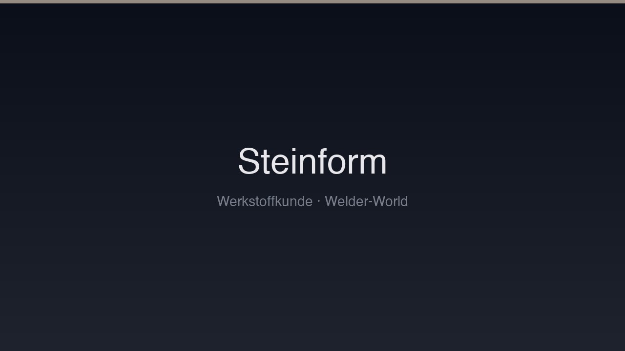 Formenstähle für Stein