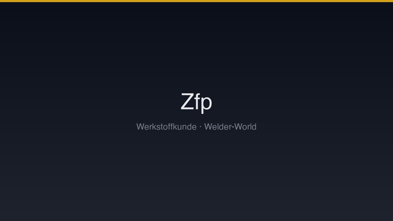 Zerstörungsfreie Prüfung (ZfP)