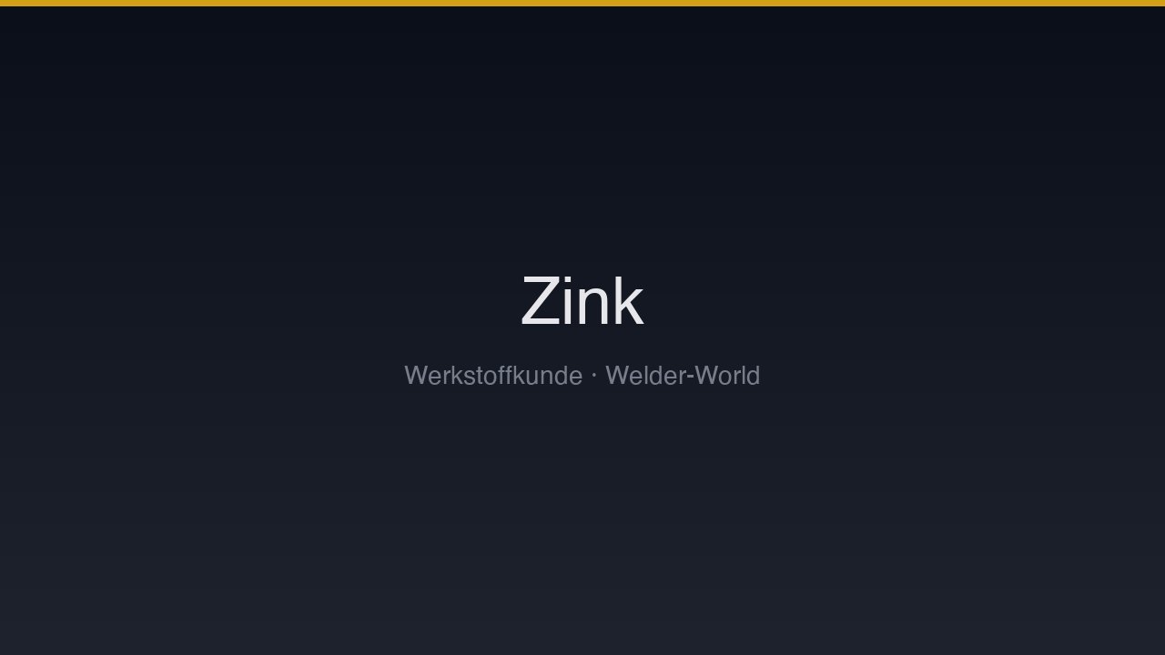 Zink & Zinklegierungen