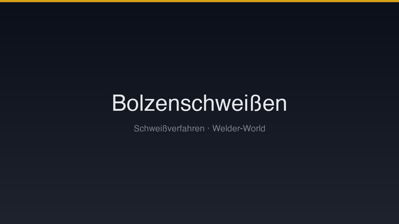 Bolzenschweißen